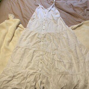Tiered white dress